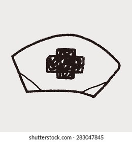 nurse hat doodle drawing