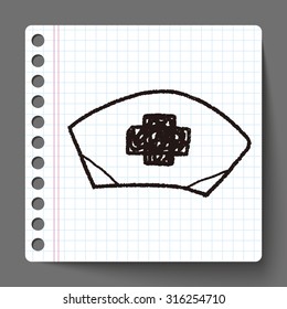 nurse hat doodle drawing