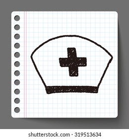 nurse hat doodle drawing