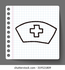 nurse hat doodle drawing