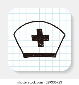nurse hat doodle drawing