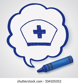 nurse hat doodle drawing