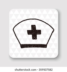 nurse hat doodle drawing