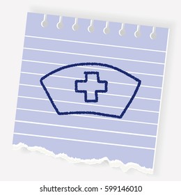 nurse hat doodle drawing