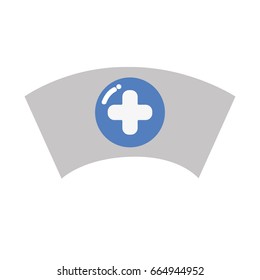 nurse hat element that used in the hospital