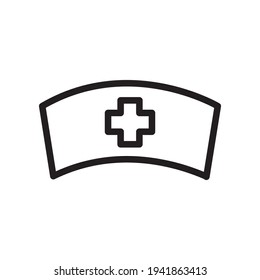 Nurse Hat Icon Design Vector Template Illustration