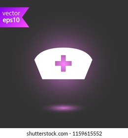 Nurse hat icon. EPS 10 flat symbol sign