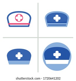 Nurse Hat icon. Graphic element illustration with different style on white background. Vector Illustration.