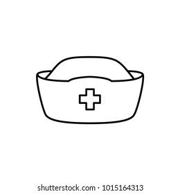 nurse hat icon illustration isolated vector sign symbol