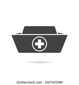 Nurse hat icon vector