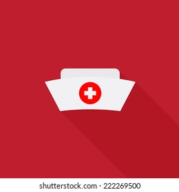 Nurse hat icon - Vector