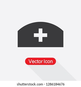 Nurse Hat Icon Vector Illustration Eps10