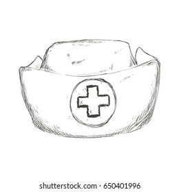 Nurse hat isolated