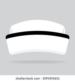 nurse hat isolated on background