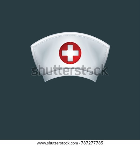 Nurse hat - isolated vector illustration