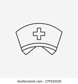 Nurse Hat Line Icon