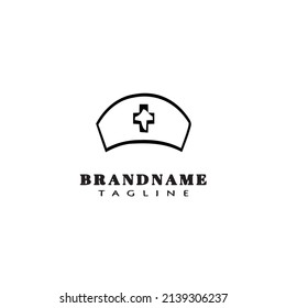 Nurse Hat Logo Template Icon Modern Vector Illustration