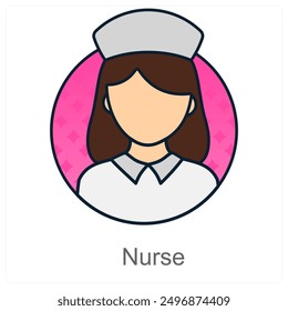 Nurse and health care icon concept
