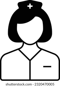 nurse hospital people doctor person Glyph