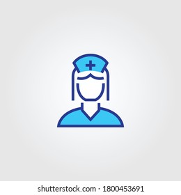 nurse icon design vector , Doctor assistance icon design vector 