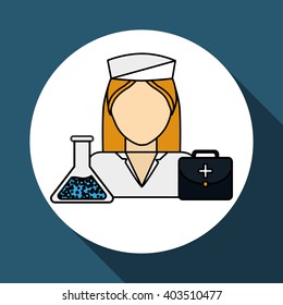nurse icon design , vector illustration