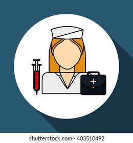 nurse icon design , vector illustration