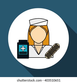 nurse icon design , vector illustration