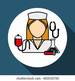 nurse icon design , vector illustration