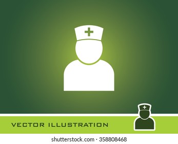 Nurse Icon. Eps-10.
