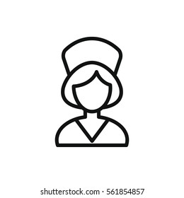 nurse icon illustration isolated vector sign symbol