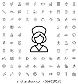 nurse icon illustration isolated vector sign symbol