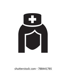 nurse icon illustration isolated vector sign symbol