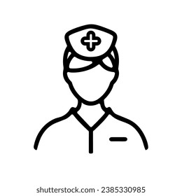 nurse icon illustration vector isolated