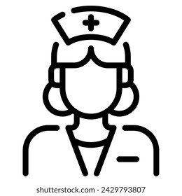 Nurse icon illustration for web, app, infographic, etc