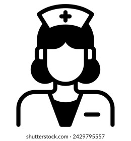 Nurse icon illustration for web, app, infographic, etc