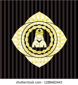 nurse icon inside shiny badge