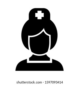 nurse icon isolated sign symbol vector illustration - high quality black style vector icons
