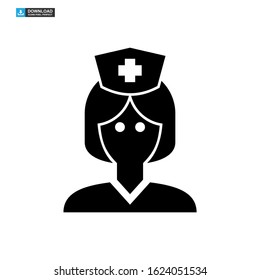 nurse icon isolated sign symbol vector illustration - high quality black style vector icons
