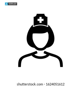 nurse icon isolated sign symbol vector illustration - high quality black style vector icons
