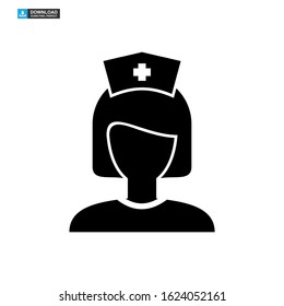 nurse icon isolated sign symbol vector illustration - high quality black style vector icons
