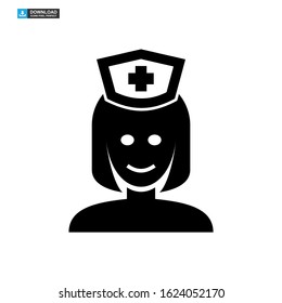 nurse icon isolated sign symbol vector illustration - high quality black style vector icons
