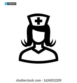 nurse icon isolated sign symbol vector illustration - high quality black style vector icons
