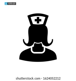 nurse icon isolated sign symbol vector illustration - high quality black style vector icons
