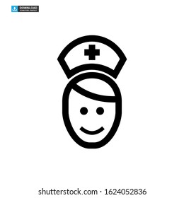 nurse icon isolated sign symbol vector illustration - high quality black style vector icons
