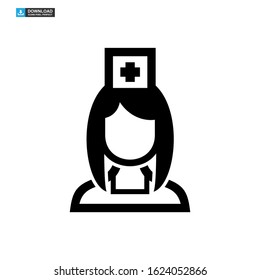 nurse icon isolated sign symbol vector illustration - high quality black style vector icons
