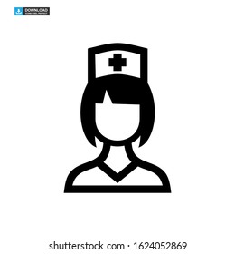 nurse icon isolated sign symbol vector illustration - high quality black style vector icons

