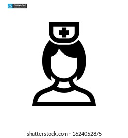 nurse icon isolated sign symbol vector illustration - high quality black style vector icons
