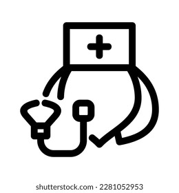 nurse icon or logo isolated sign symbol vector illustration - high quality black style vector icons
