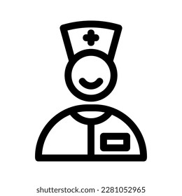 nurse icon or logo isolated sign symbol vector illustration - high quality black style vector icons
