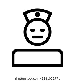 nurse icon or logo isolated sign symbol vector illustration - high quality black style vector icons
